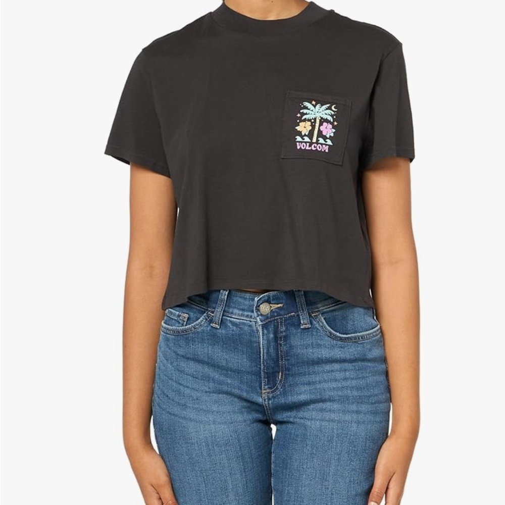 Volcom Women's Pocket Dial Short Sleeve Tee